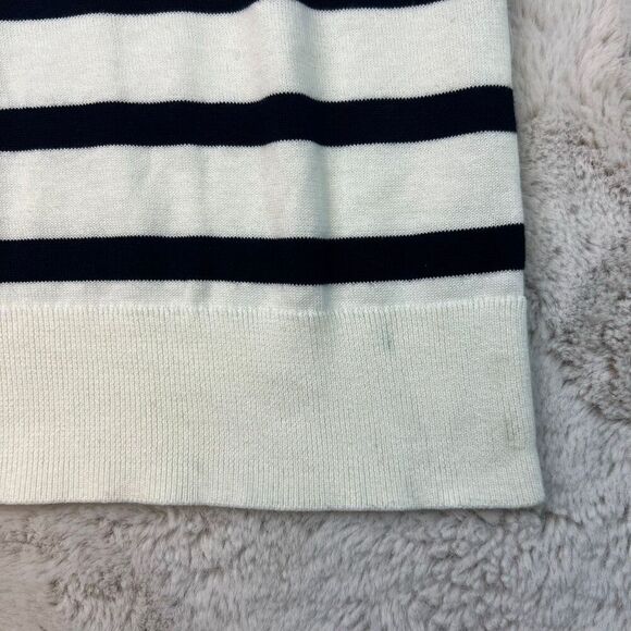 Talbots Striped Sweater Womens Plus Size 1X Crew Neck Cotton Blend Pink Blue - Picture 12 of 12